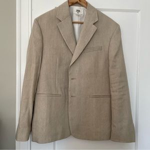 Zara Man flax linen sport coat